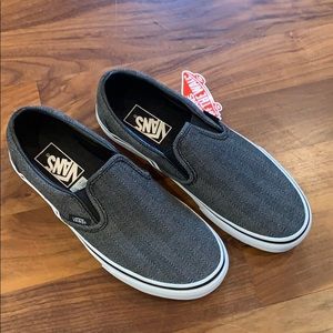 New herringbone VANS black/white